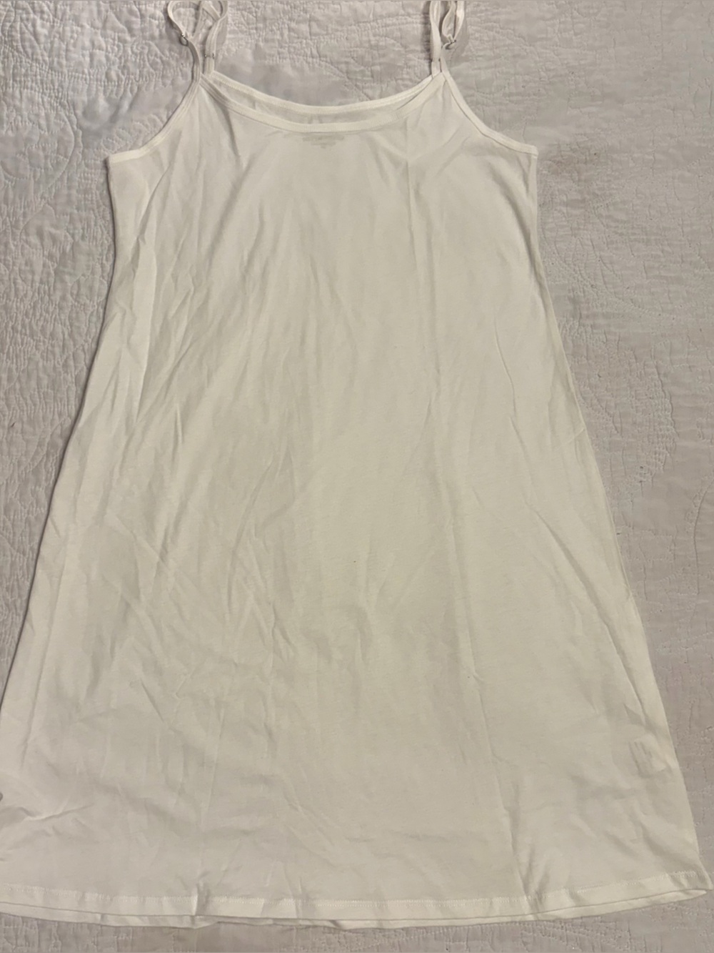 Eileen Fisher White Sleeveless Slip Dress XS